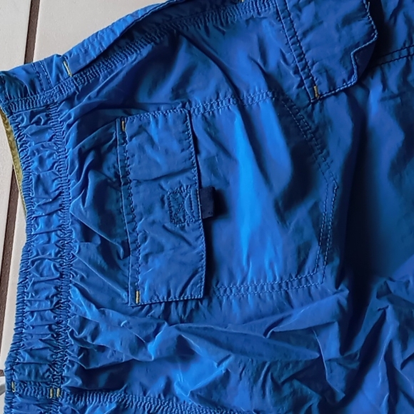 Boca Classics Men's Turquoise Swim Trunk w Inside Lining n Side Pockets w Velcro - Picture 5 of 8